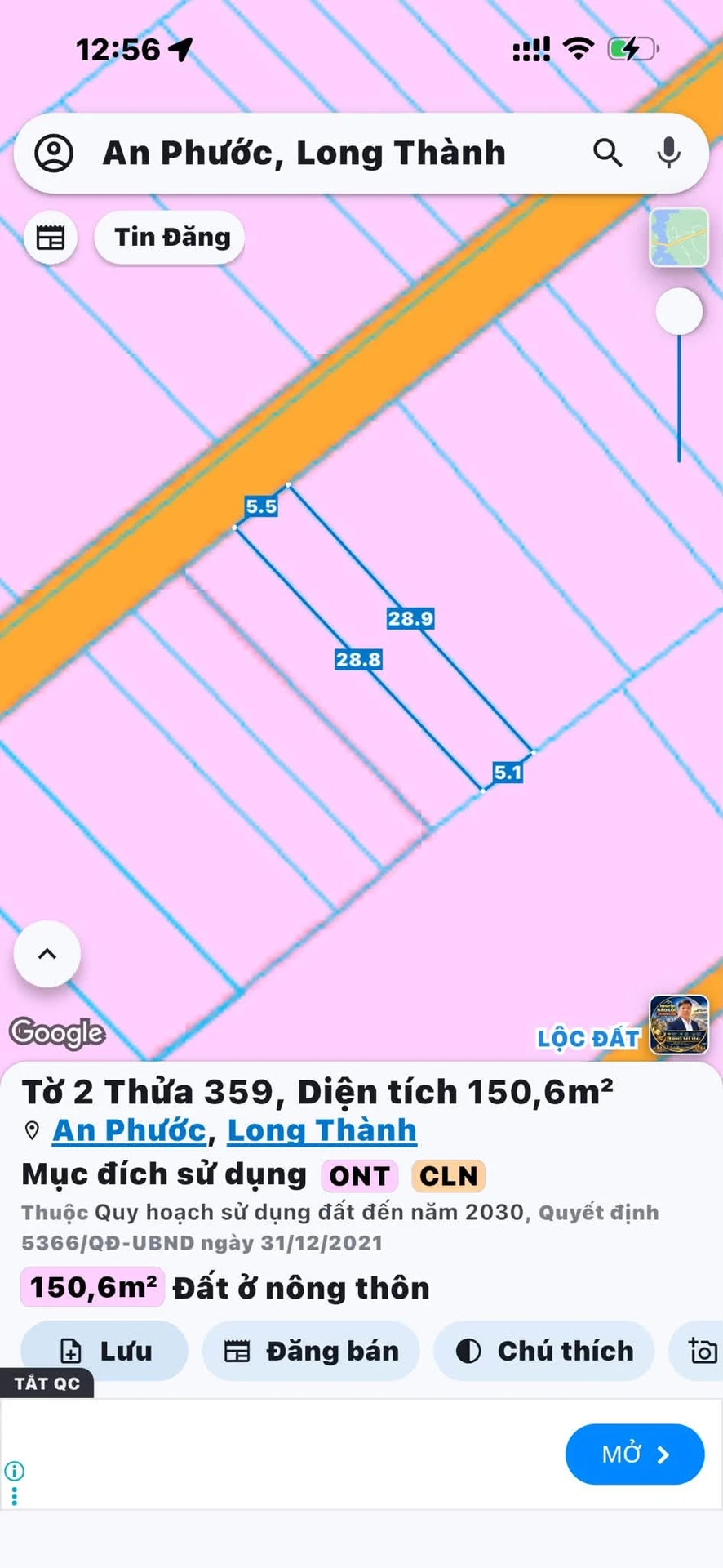 Bán đất nền mặt tiền 145m2 An Phước, Đồng Nai - Ảnh 1