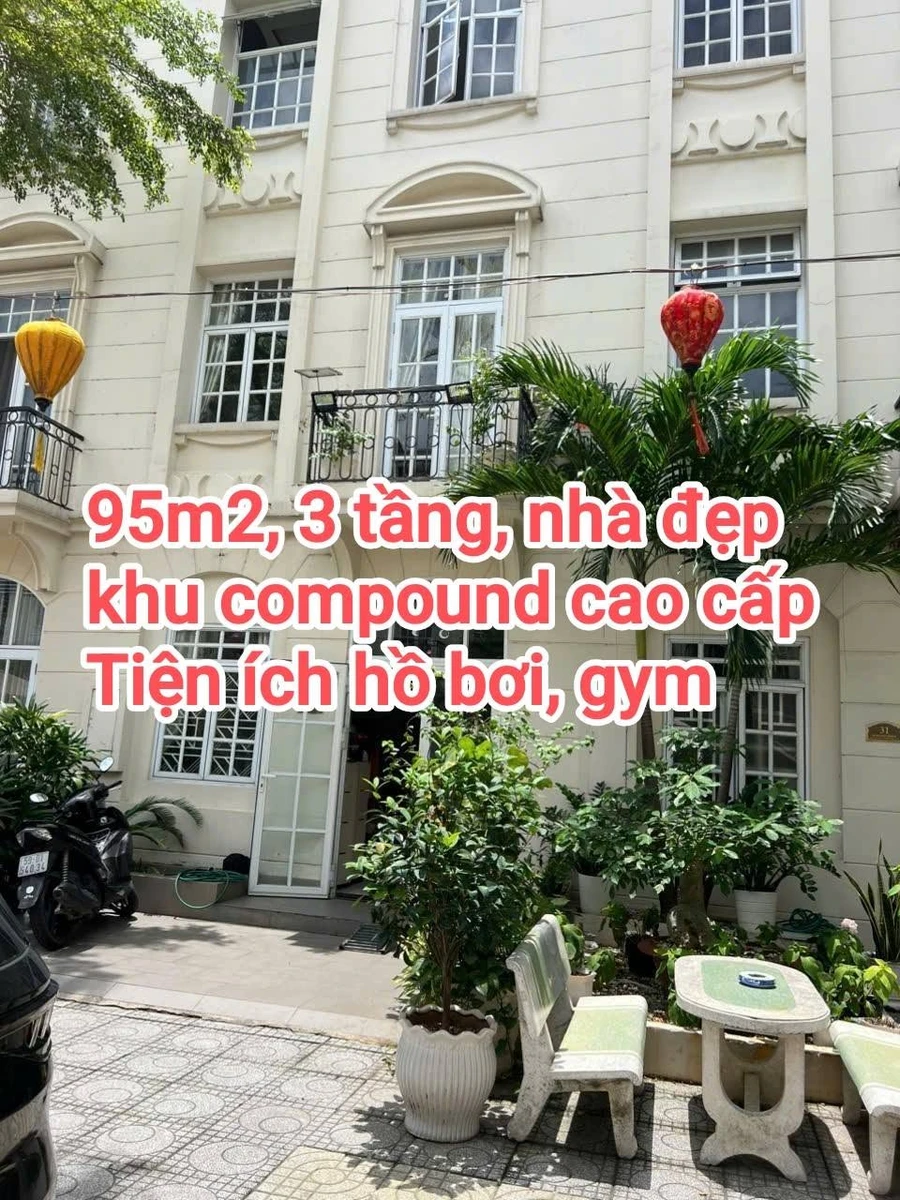 Bán nhà 3 tầng 95m2 khu compound cao cấp Phước Long, Quận 9 giá 14,5 tỷ - Ảnh 1