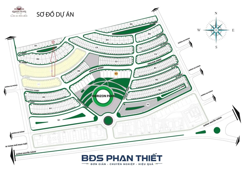 Bán đất view biển Queen Pearl 250 m² Phan Thiết
