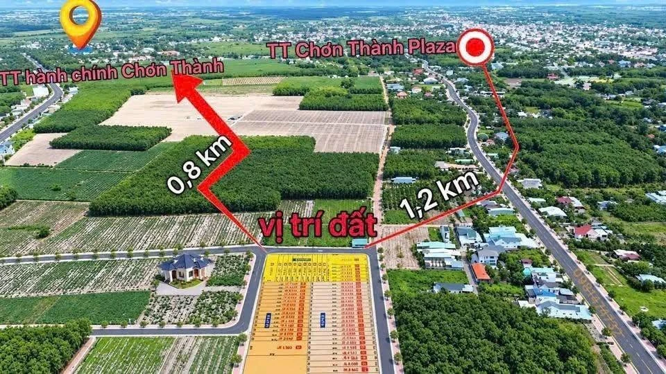Bán đất ở 225m2 Chơn Thành, Đồng Nai - Mặt tiền kinh doanh - Ảnh thu nhỏ 2