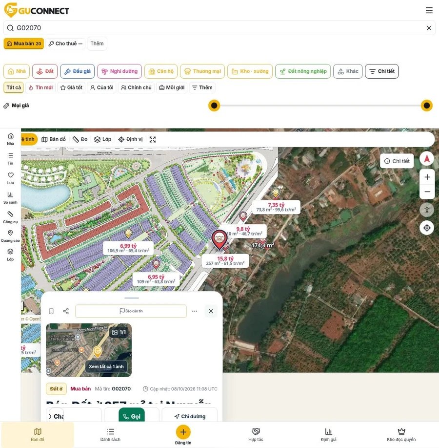 Bán đất 257 m² Nguyễn Chí Thanh, Đắk Lắk, 15 tỷ - Ảnh thu nhỏ 3