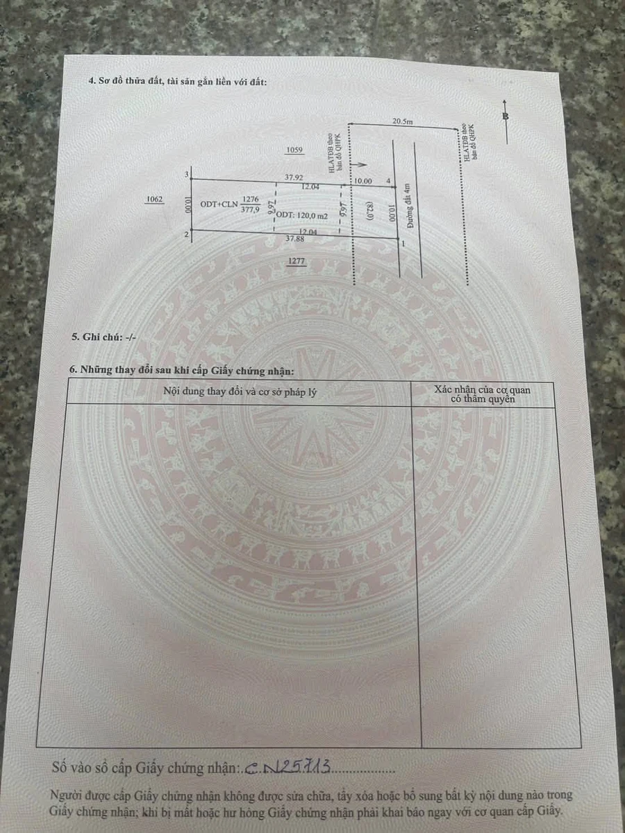 Bán đất nền 370m² Phường Hòa Lợi 2 tỷ 550 triệu - Ảnh thu nhỏ 5
