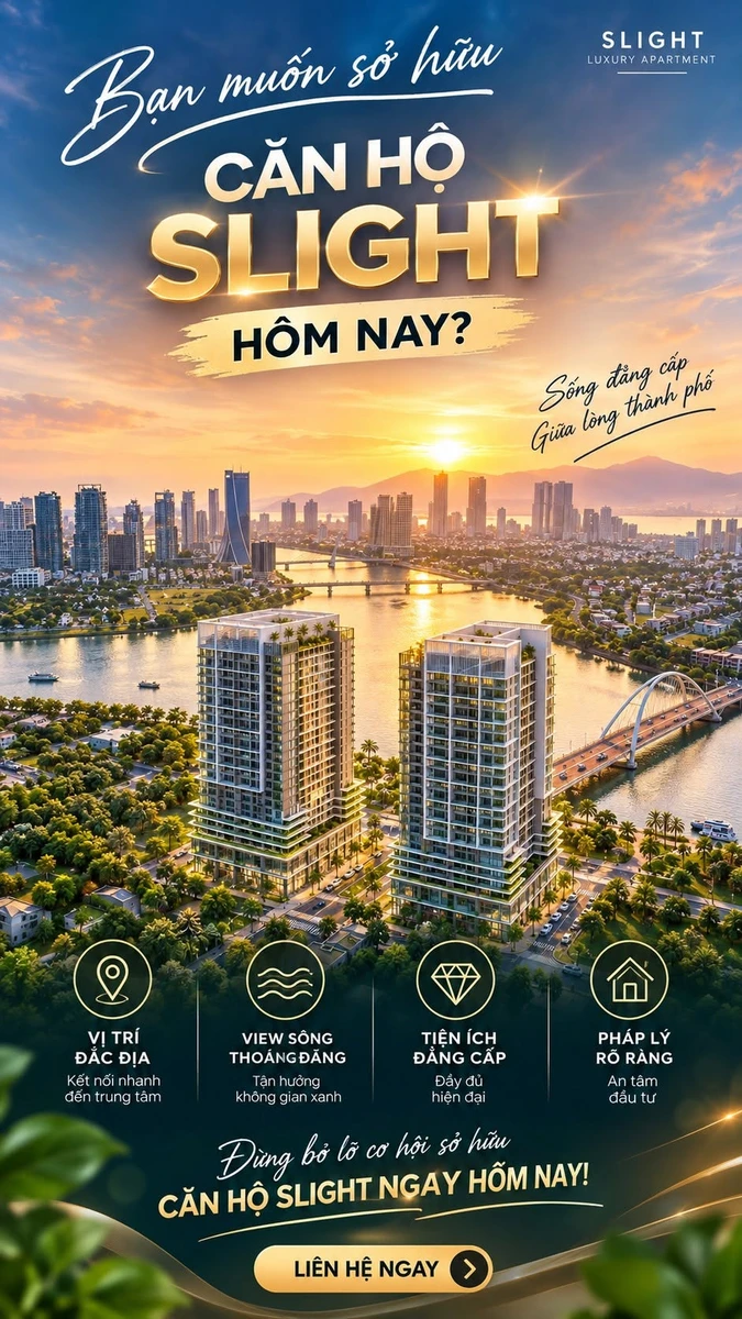 Bán căn hộ S.Light SL1-03A-11, 2PN, 57,6m², view biển Đông, Nam Đà Nẵng - Ảnh thu nhỏ 2