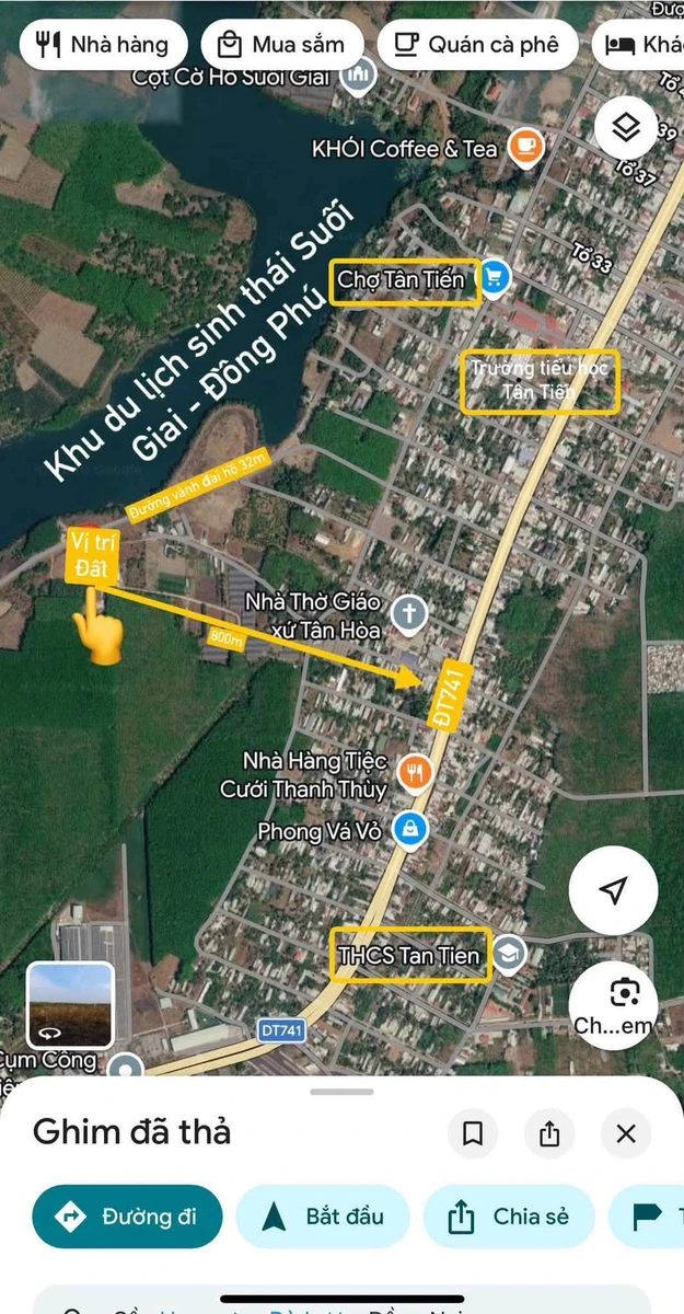 Bán đất nền thổ cư 200m² giá 450 triệu Đồng Phú - Ảnh 1