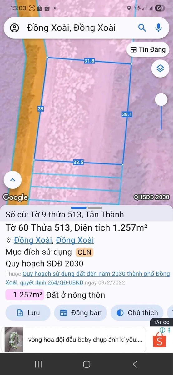 Bán đất Tân Thành, Bình Chánh 38m² chỉ 1 tỷ 1 - Ảnh 1