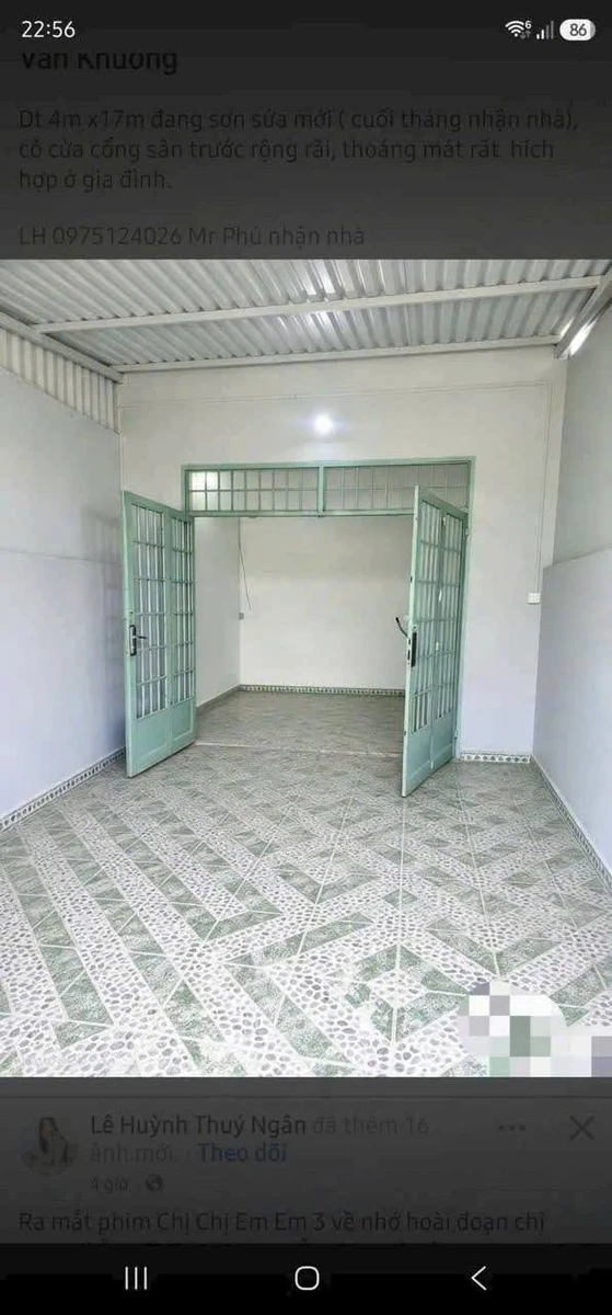Cho thuê nhà 68m² 2PN 2WC hẻm xe hơi Q12 5tr/tháng - Ảnh thu nhỏ 2