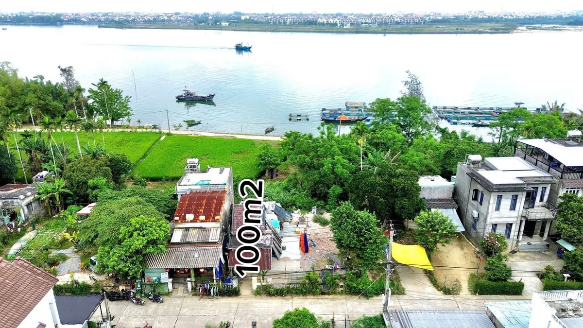 Bán đất thổ cư 100m2 view lúa, view sông tại Đông Hà 1, Cẩm Kim, Hội An - Ảnh 1