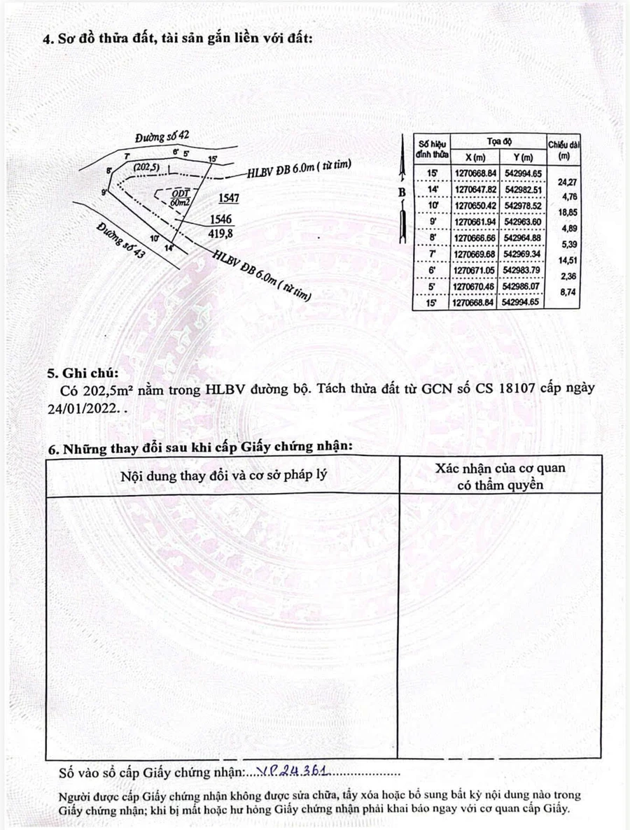 Bán đất góc 2 mặt tiền 420m² Bình Dương 600 triệu - Ảnh thu nhỏ 4