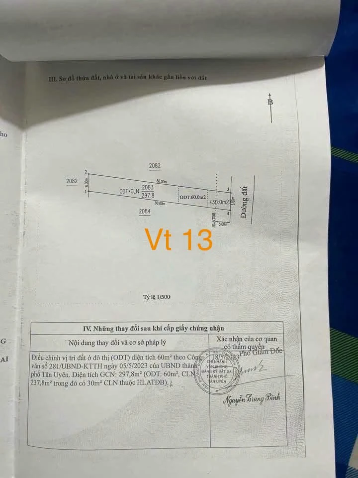 Bán đất Vĩnh Tân Nhựa Thông 60m2, 1.7 tỷ - Ảnh 1