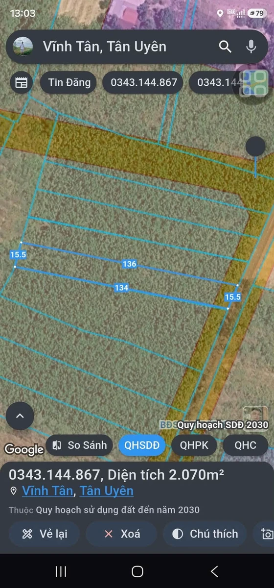 Bán đất Nhựa Tân Bình 2025 m², 4 tỷ - Ảnh thu nhỏ 3