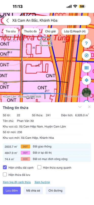 Bán đất Cẩm Lâm Khánh Hòa 6926m² giá 1,5 triệu/m²