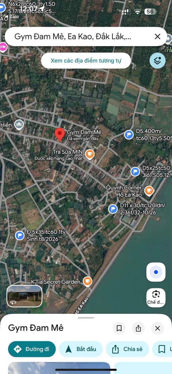 Bán lô đất 2 mặt tiền 375m² gần Hồ Ekao, 4,3 tỷ - Ảnh thu nhỏ 2