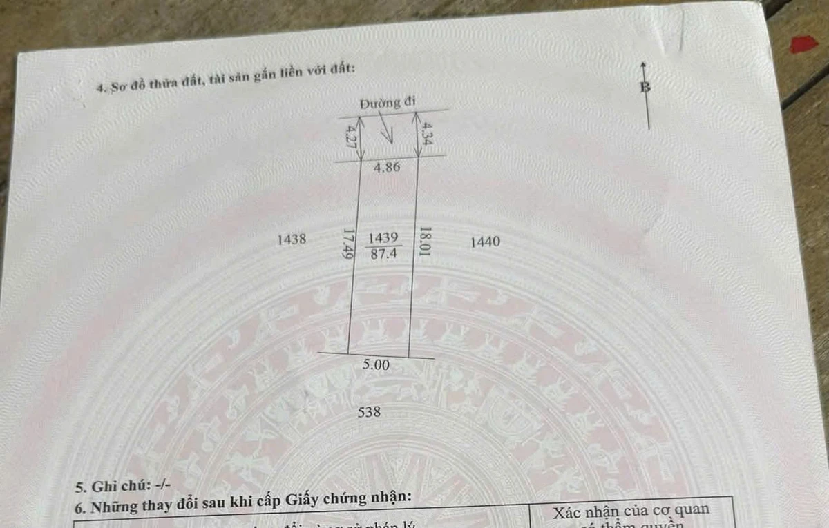 Bán đất kiệt ô tô đường Phùng Lưu, Thủy Dương, TP Huế, 87m2, giá 1,5 tỷ - Ảnh thu nhỏ 2