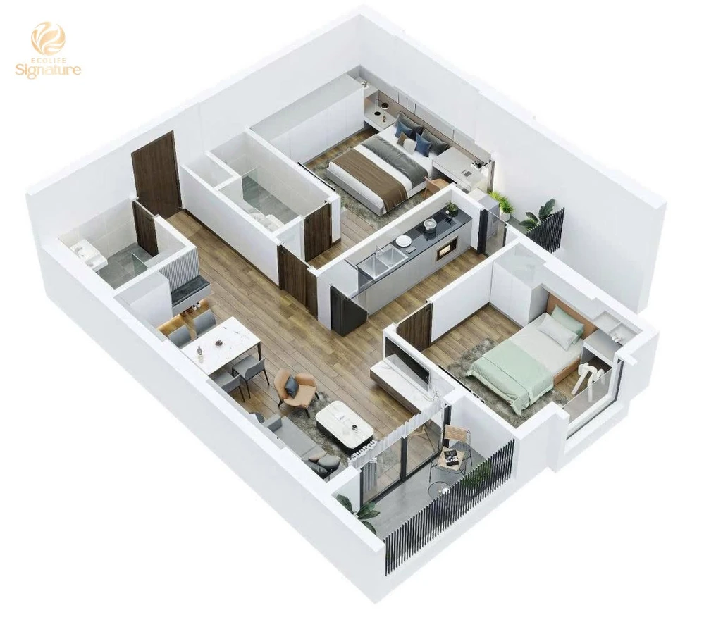 Bán căn hộ 2PN 88m2 full nội thất đường Mê Linh, Liên Chiểu, Đà Nẵng giá 2,3 tỷ - Ảnh 1