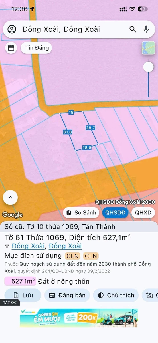 Bán đất gần chợ Tân Thành, Hóc Môn, 522m², 1,1 tỷ - Ảnh thu nhỏ 4