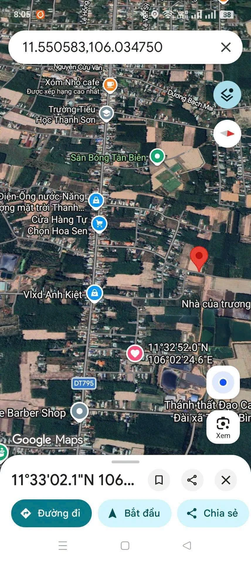 Bán đất mặt tiền đường nhựa 5x34m thổ cư 60m2 tại Thạnh Bình, Tân Biên, Tây Ninh - Ảnh 1