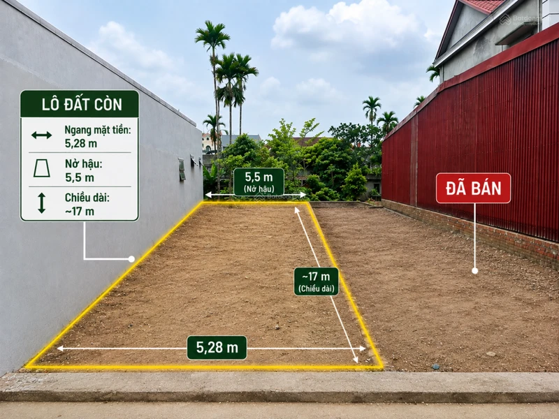 Chính chủ nhà em gửi bán gấp lô đất 100m2, Đặng Cương, đường trục chính hơn 10m