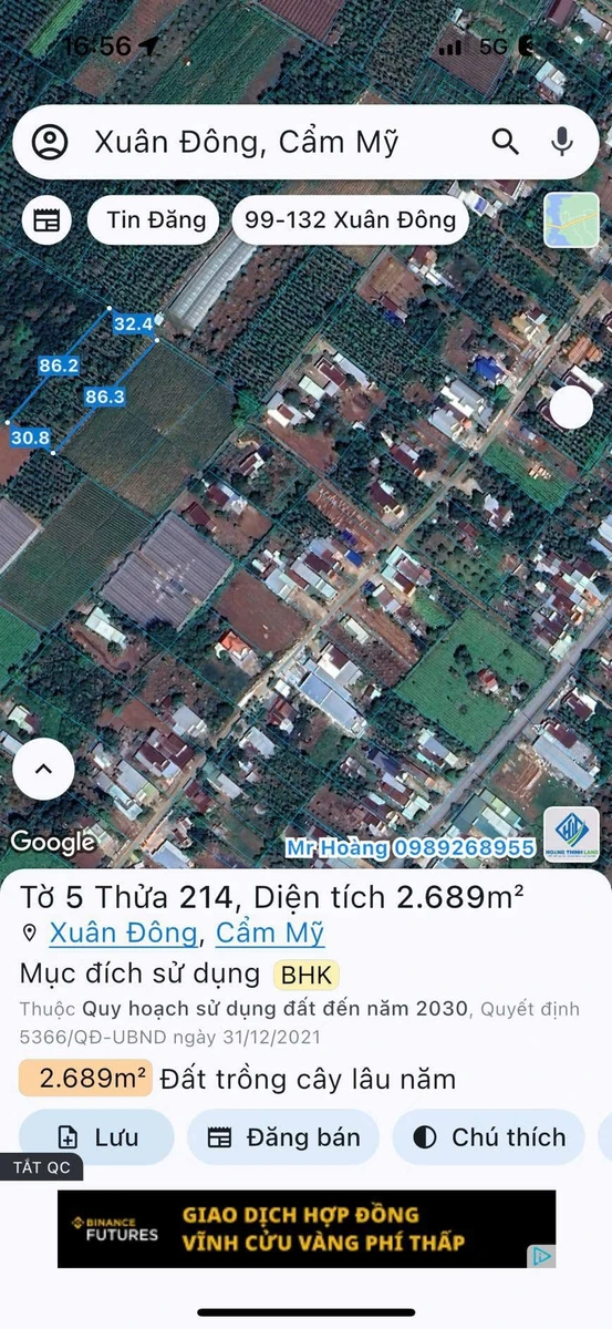 Bán đất trồng cây 2.700m² Xuân Đông, Đồng Nai - Ảnh thu nhỏ 2