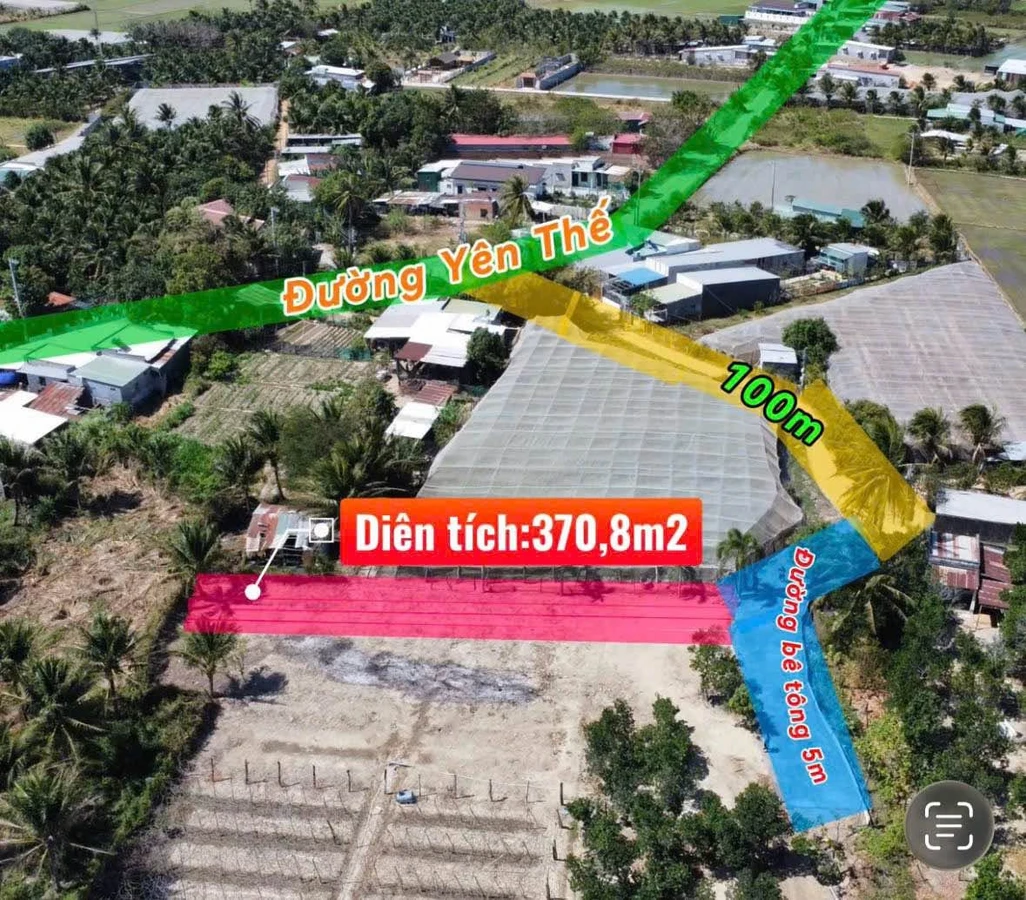 Bán 2 lô đất nông nghiệp Phan Rang, 370m² và 358m², từ 690 triệu - Ảnh thu nhỏ 2