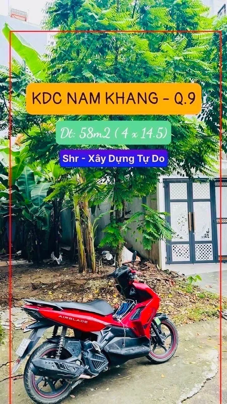 Bán đất 58m² KDC Nam Khang, Quận 9, 3 tỷ 950