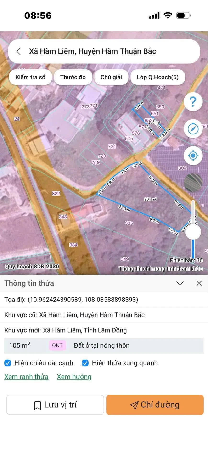 Bán đất thổ cư 100,5m2 giá 650 triệu tại Hàm Liêm, Phan Thiết - Ảnh 1