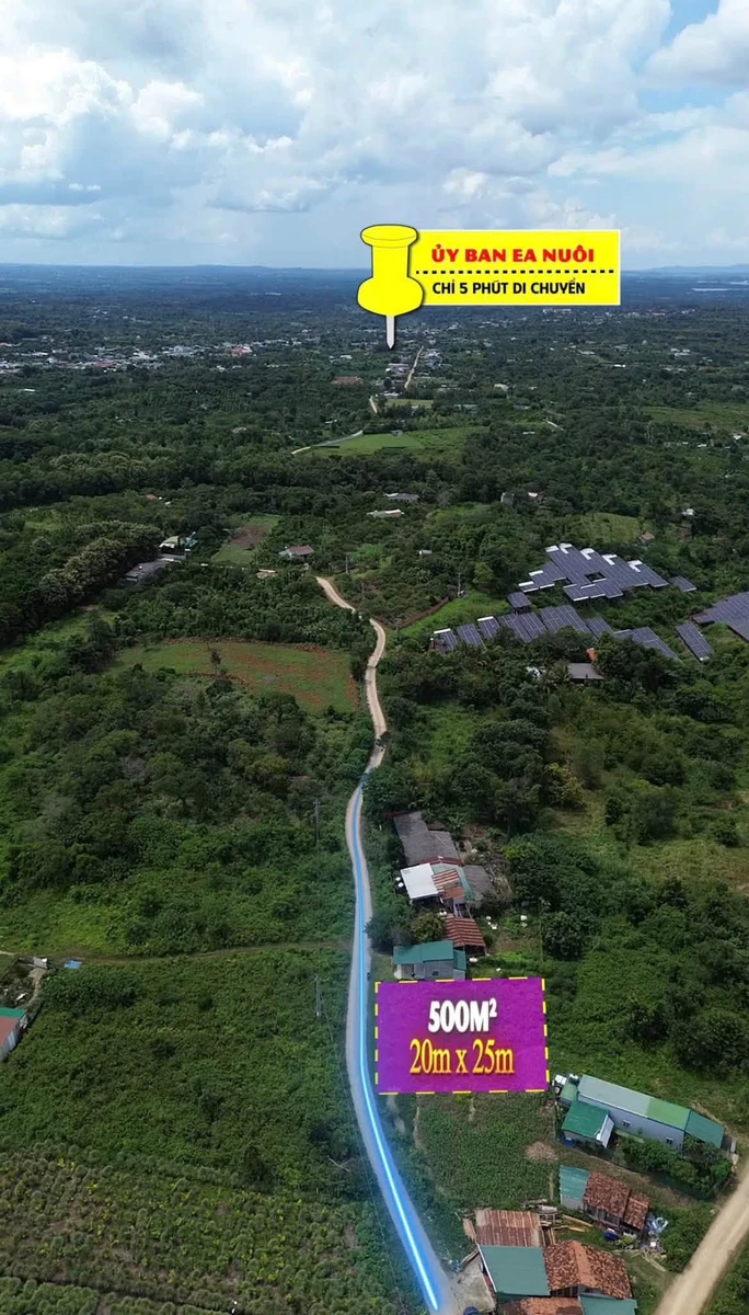 Bán đất vườn 500m² K68 Ea Nuôl Đắk Lắk - Ảnh thu nhỏ 3