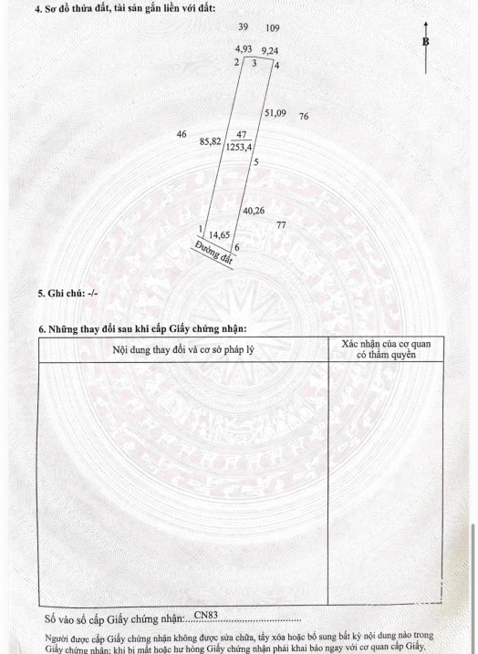 Bán đất xây nhà rộng rãi 1.253,4m xã Cái Nhum, Vĩnh Long giá chỉ 1 tỷ 6 - Ảnh thu nhỏ 4