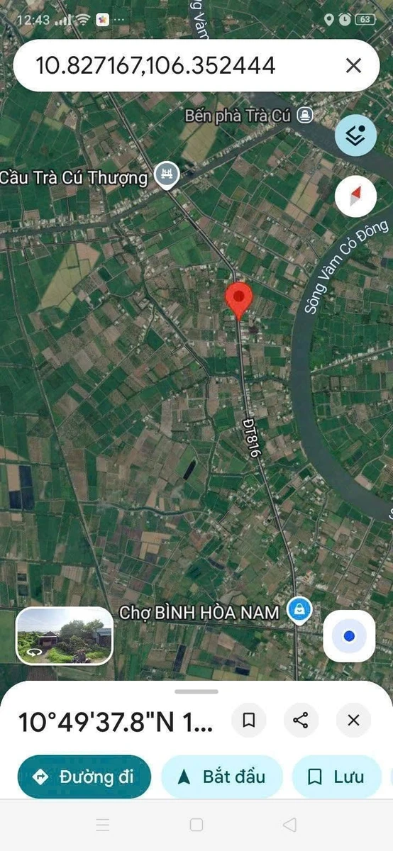 Bán nền đất mặt tiền 800m² Tây Ninh 2 tỷ 2 - Ảnh 1