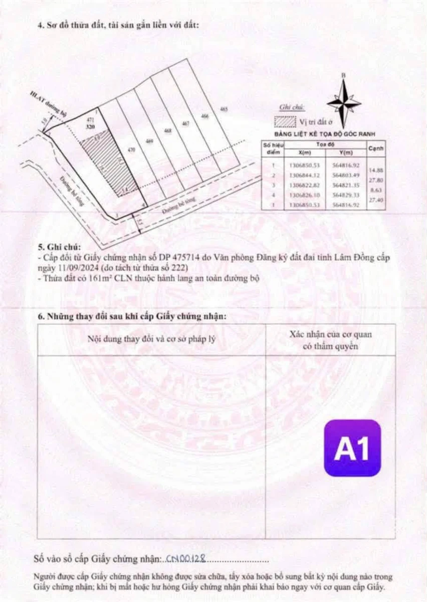 Bán đất 330m² Xã Nam Ban, Hóc Môn 950 triệu - Ảnh thu nhỏ 4