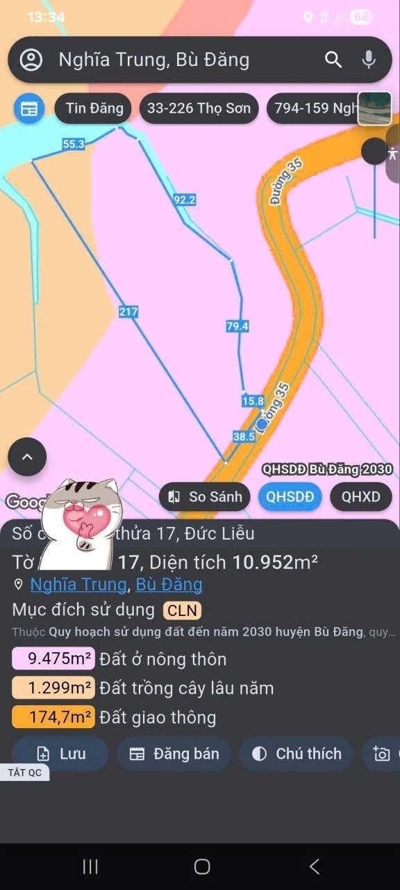Bán đất 1ha1 mặt tiền 38m Nhà Bè giá 3,5 tỷ - Ảnh 1