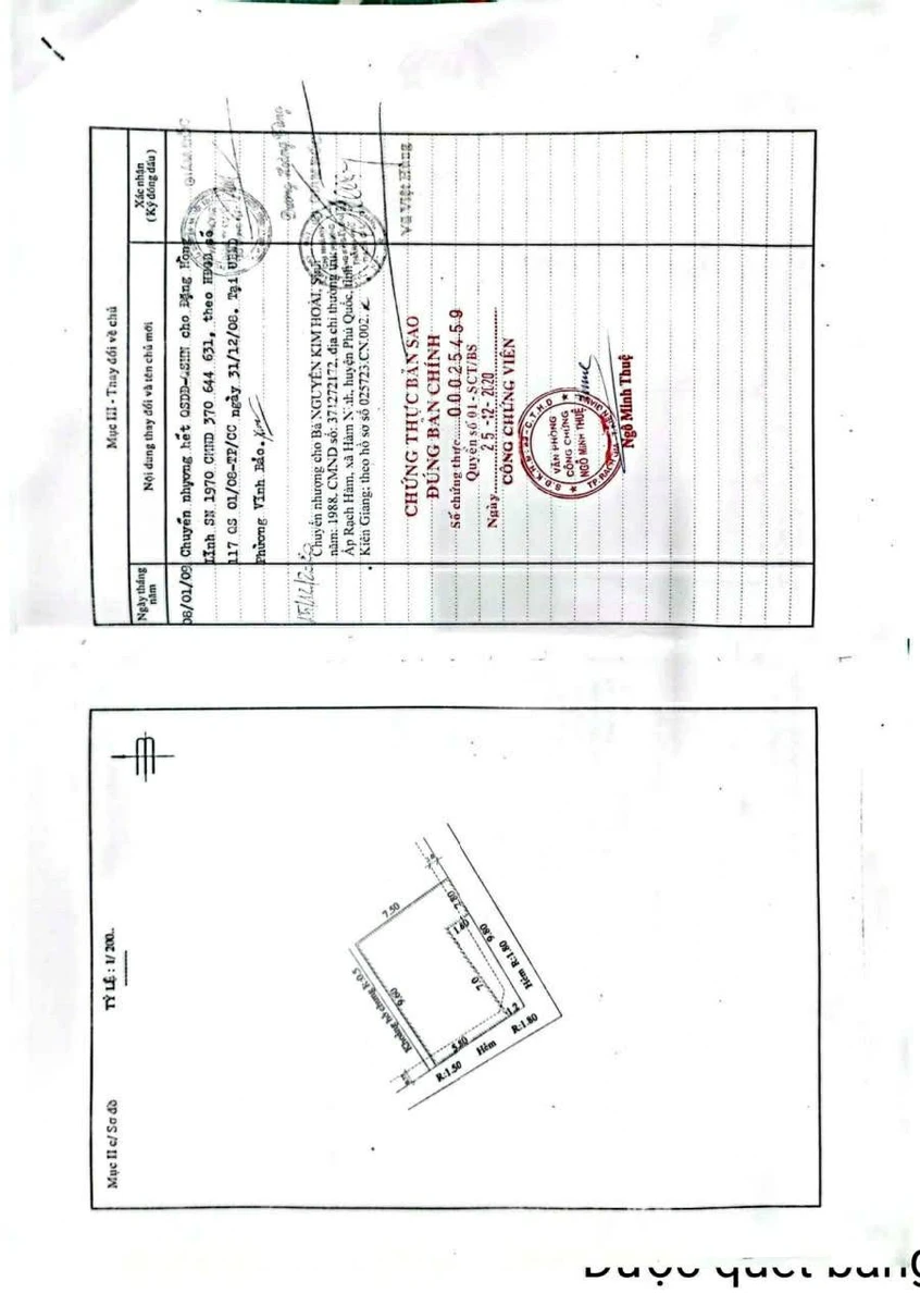 Bán nhà hẻm Sư Thiện Ân Rạch Giá 56m² 3PN, 1 tỷ 350 triệu - Ảnh 1