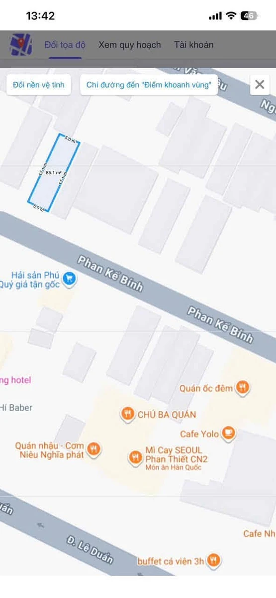 Bán lô đất mặt tiền Phan Kế Bình Phan Thiết 85m2 2 tỷ 650 - Ảnh thu nhỏ 3