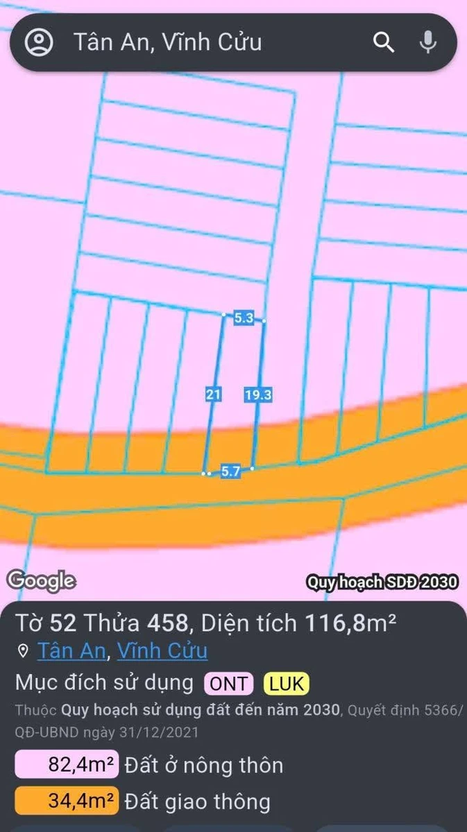 Bán lô góc 5,3x19m (100,7m²) 750 triệu Xã Tân An Đồng Nai - Ảnh 1