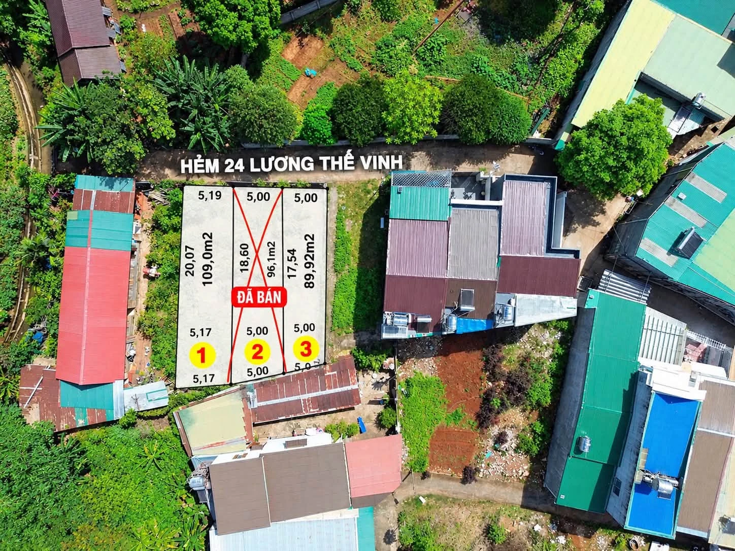 Bán lô đất 5×20m hẻm 24 Lương Thế Vinh Quận 7 - Ảnh 1