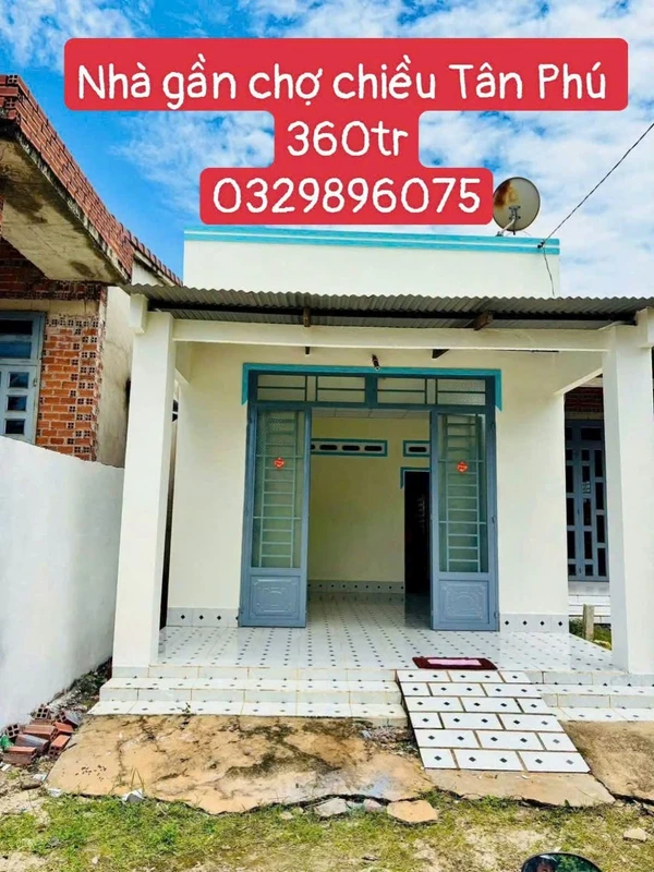Bán nhà 5x30m giá 360 triệu gần chợ Tân Phú, xã Tân Hưng, Tân Châu, Tây Ninh