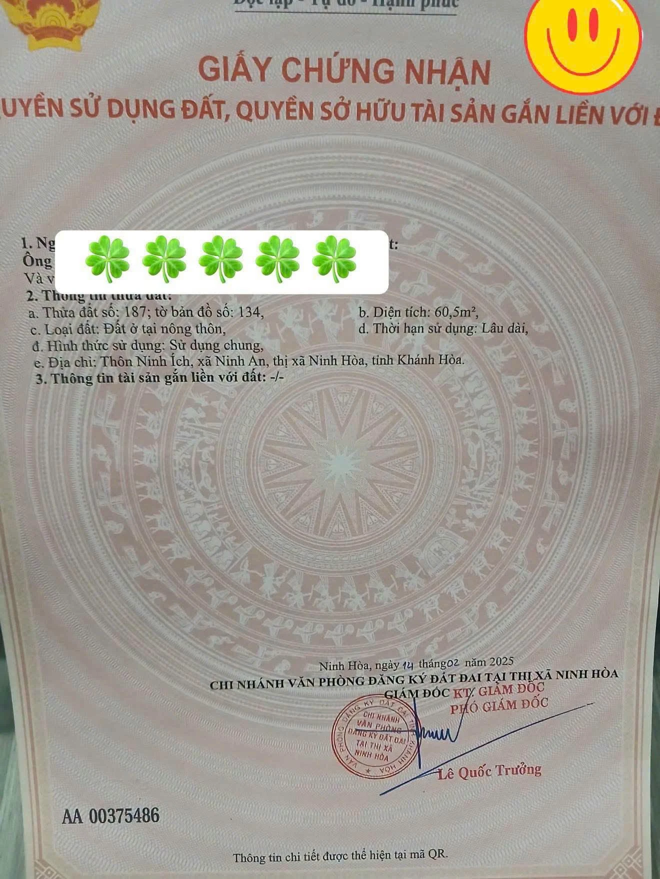 Bán đất Ninh An 60m² giá 199 triệu - Ảnh 1