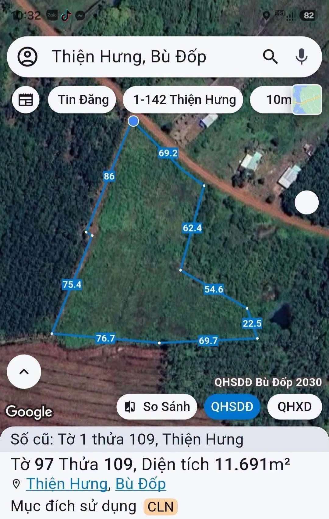 Bán lô đất 1200m² tại Bù Đốp, Bình Phước - 1 tỷ 100 triệu - Ảnh 1