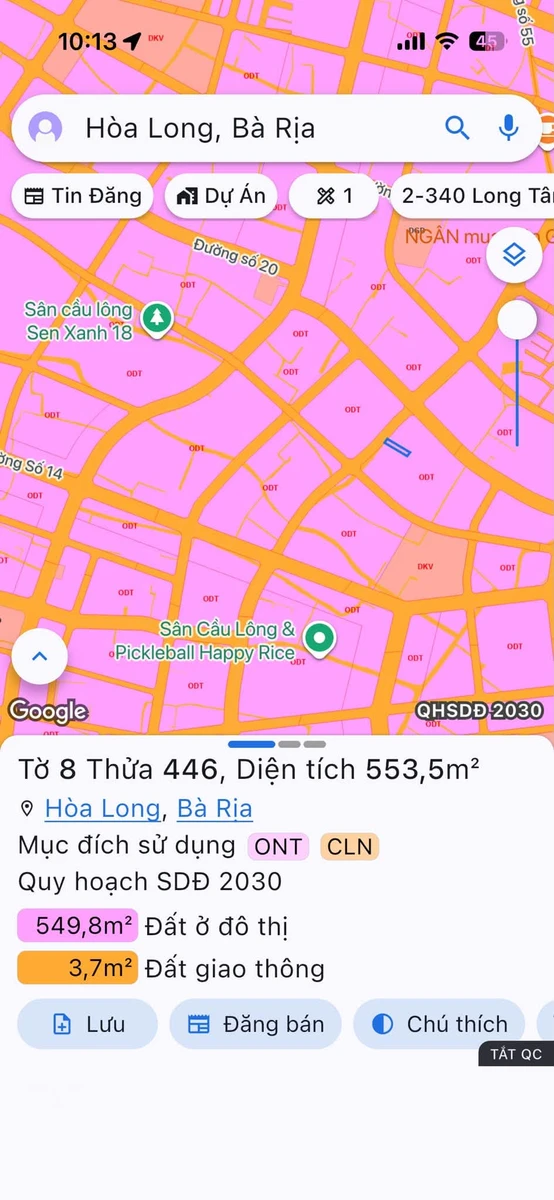 Bán lô đất vườn Hoà Long 553m2, 4 tỷ 180 - Ảnh thu nhỏ 5