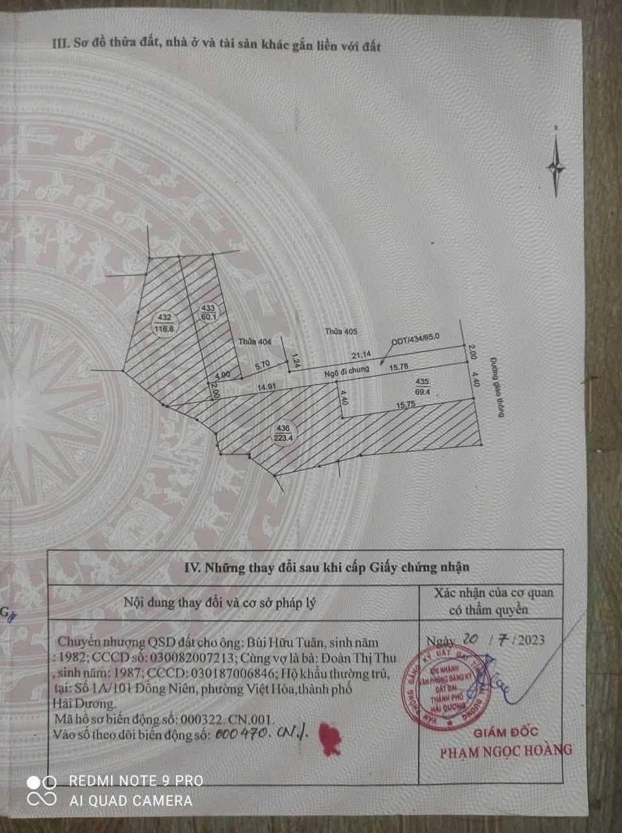 Bán lô đất góc 69 m² Việt Hòa, Hải Phòng - Ảnh thu nhỏ 2