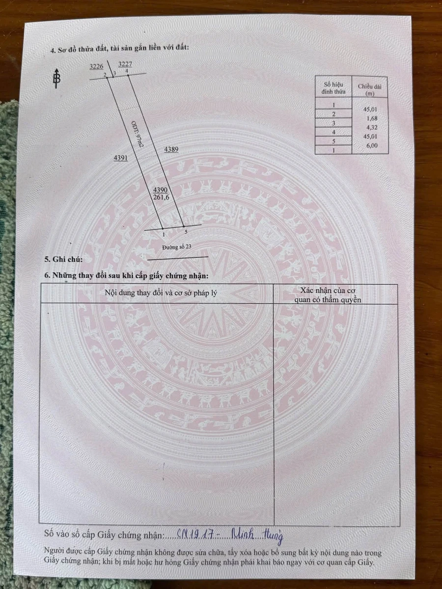 Bán đất 6x45m Bình Tân gần KCN Mình Hưng 700 triệu - Ảnh thu nhỏ 5