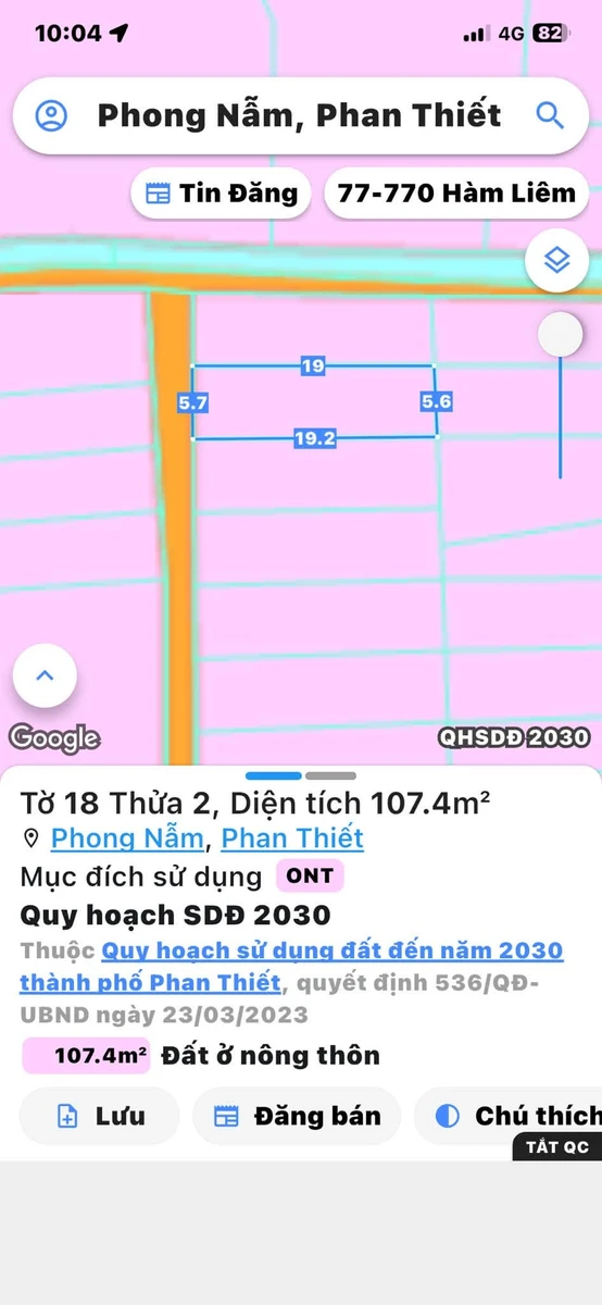 Bán đất 104m² đường Phan Trọng Tuệ 890 triệu Hóc Môn - Ảnh thu nhỏ 4