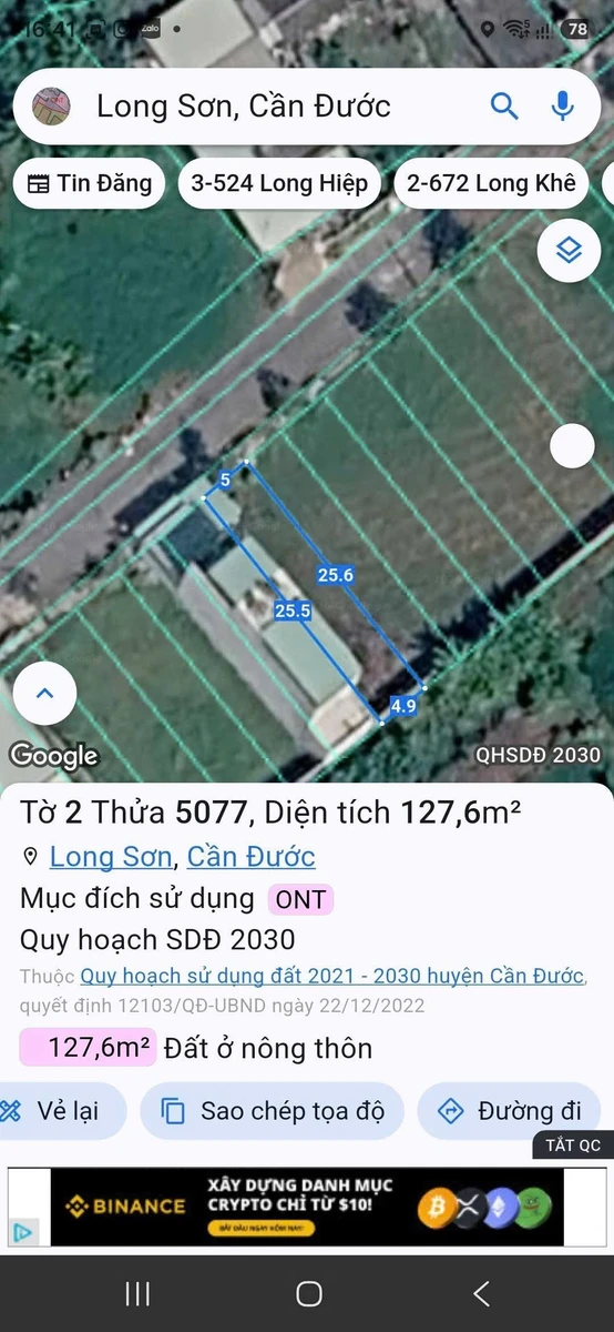 Bán đất thổ cư KDC Long Sơn Cần Đước Long An 125m² giá 850 triệu - Ảnh thu nhỏ 4