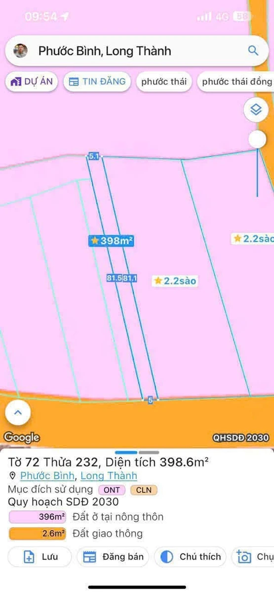 Bán đất mặt tiền đường nhựa 5x81m, 50m2 thổ cư, đối diện KCN Mỹ Xuân B1 - Ảnh thu nhỏ 2