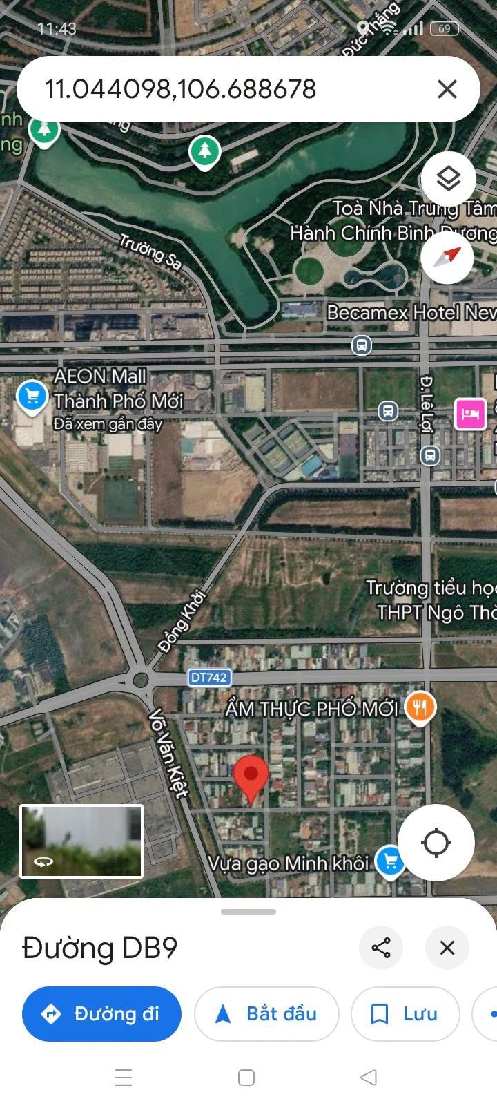 Bán đất 300m2 khu đô thị Phú Tân, Bình Dương 8 tỷ - Ảnh 1