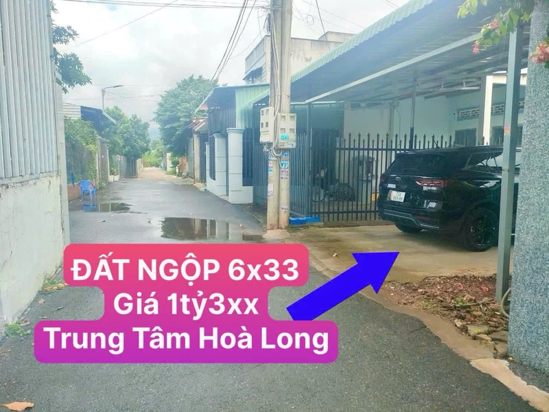 Bán đất hẻm 198m² Hoà Long Bà Rịa 1 tỷ 3