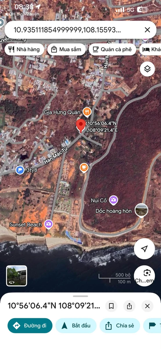 Bán đất mặt tiền đường Hàn Mặc Tử 196m2, Phú Hài, Phan Thiết - Ảnh thu nhỏ 2