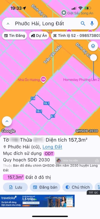 Đi bộ ra biển 300m - Khu tái định cư Phước Hải - 8x20m siêu rẻ - Ảnh thu nhỏ 3