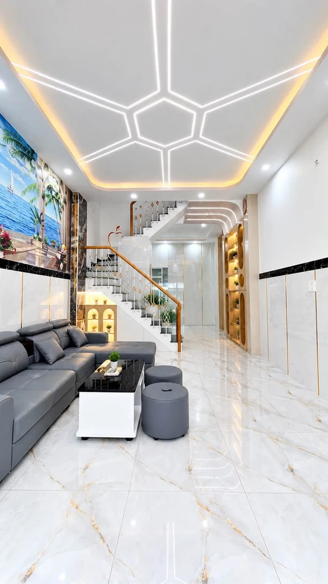 Bán nhà 3 tầng mới hẻm xe hơi 54m2, 4PN, Bình Tân - 6,1 tỷ - Ảnh thu nhỏ 2