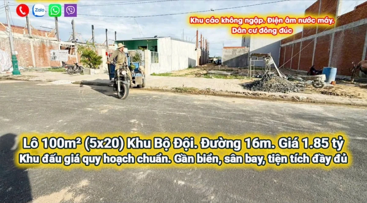 Bán lô đất 5x20m (100m²) khu Bộ Đội Phú Đông 1.85 tỷ - Ảnh 1