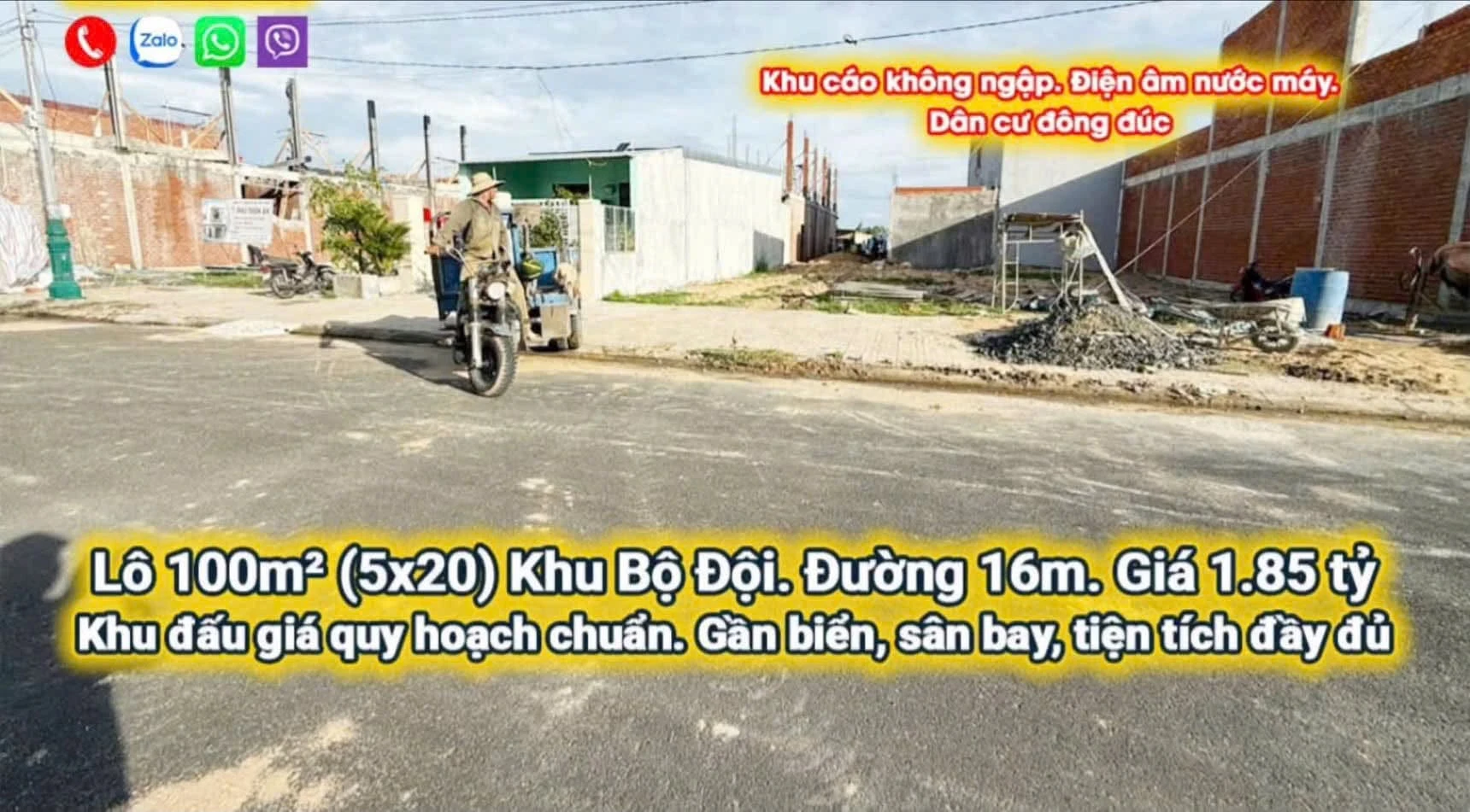 Bán lô đất 5x20m (100m²) khu Bộ Đội Phú Đông 1.85 tỷ - Ảnh 1